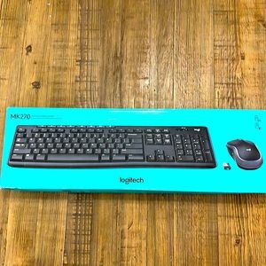 NIB Wireless Keyboard and Mouse. Logitech MK270